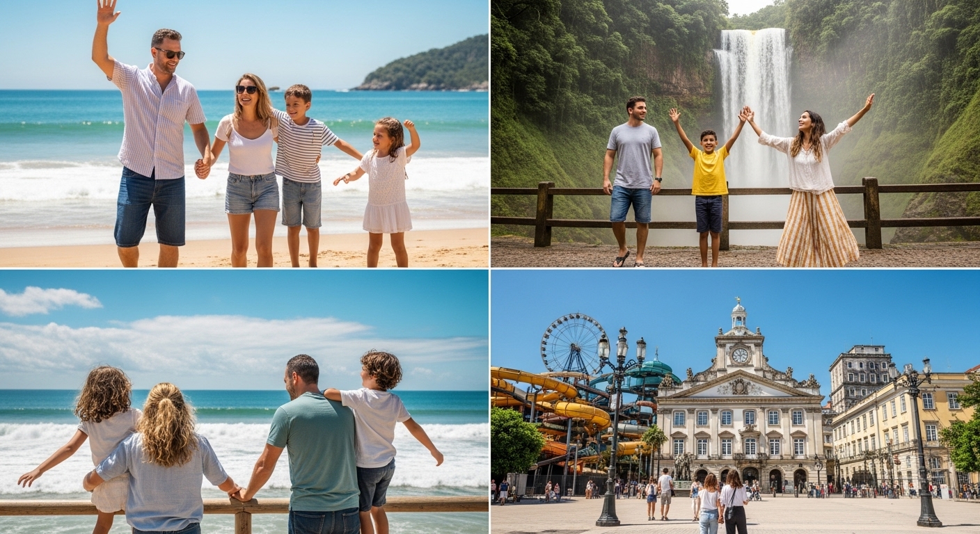 Guia completo com os melhores destinos nacionais para viajar com crianças de todas as idades